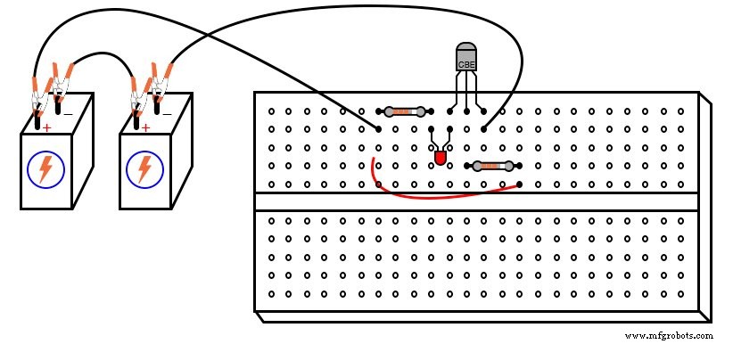Utilisation d un transistor comme interrupteur commandé électriquement