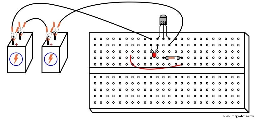 Détecteur d électricité statique sensible utilisant un interrupteur JFET