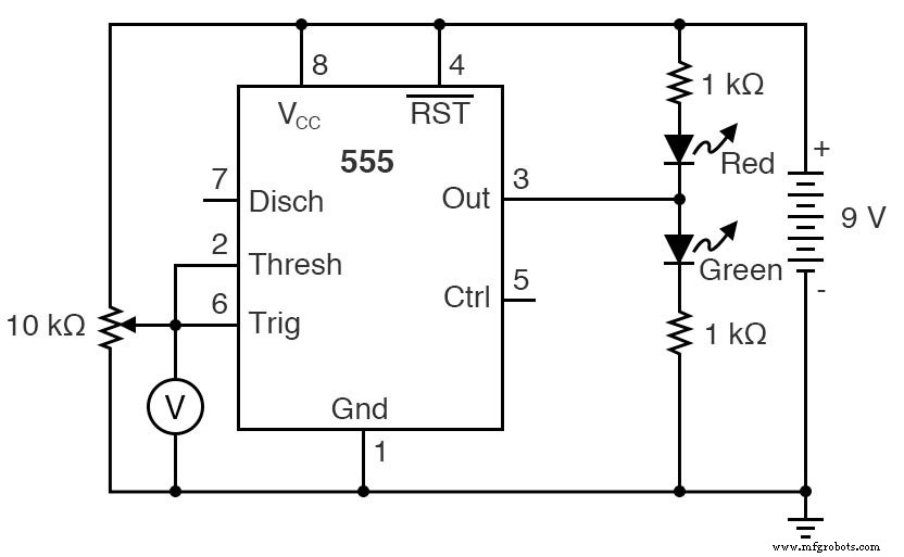 Construction d un trigger de Schmitt avec timer 555 : circuit pratique et théorie