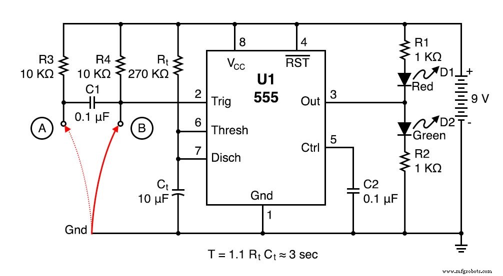 Construction d un multivibrateur monostable 555 : guide pas à pas