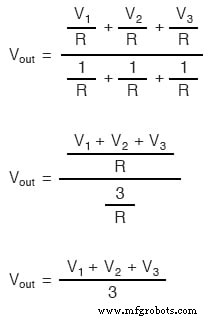 Circuits Moyenneur Passif et Additionneur Ampli Op : De la Moyenne à l Addition