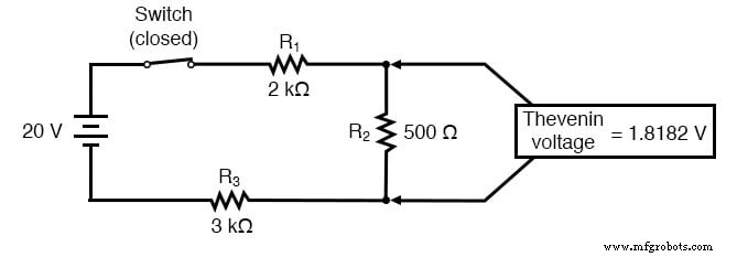 Analyse de circuits RC complexes par le théorème de Thévenin