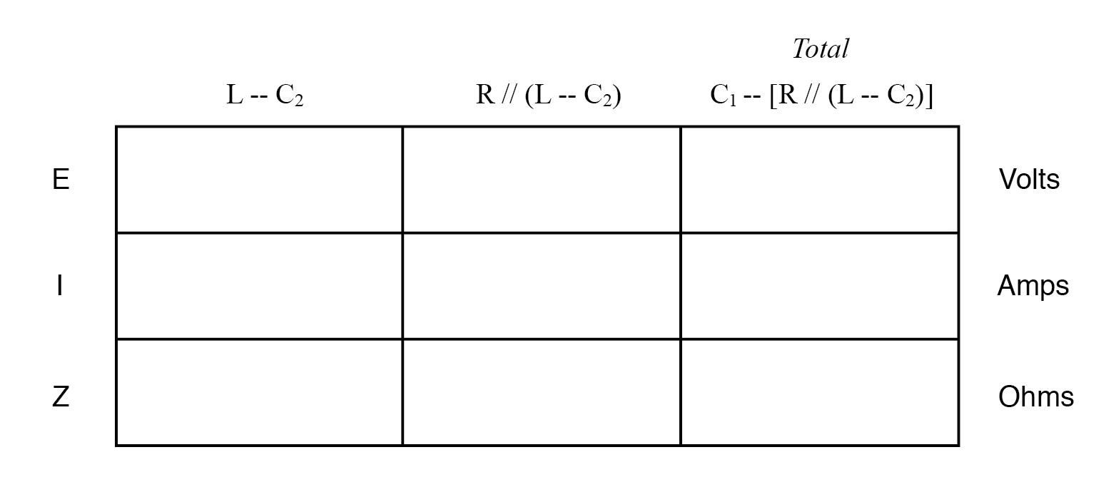 Analyse de circuits série-parallèle RC et RL avec impédance complexe