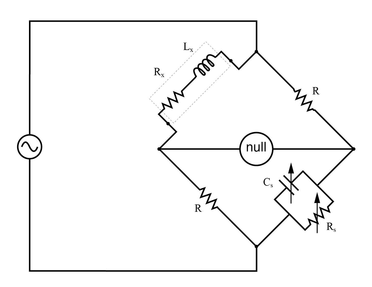 Circuits de pont AC : mesure précise d impédance par rapports équilibrés