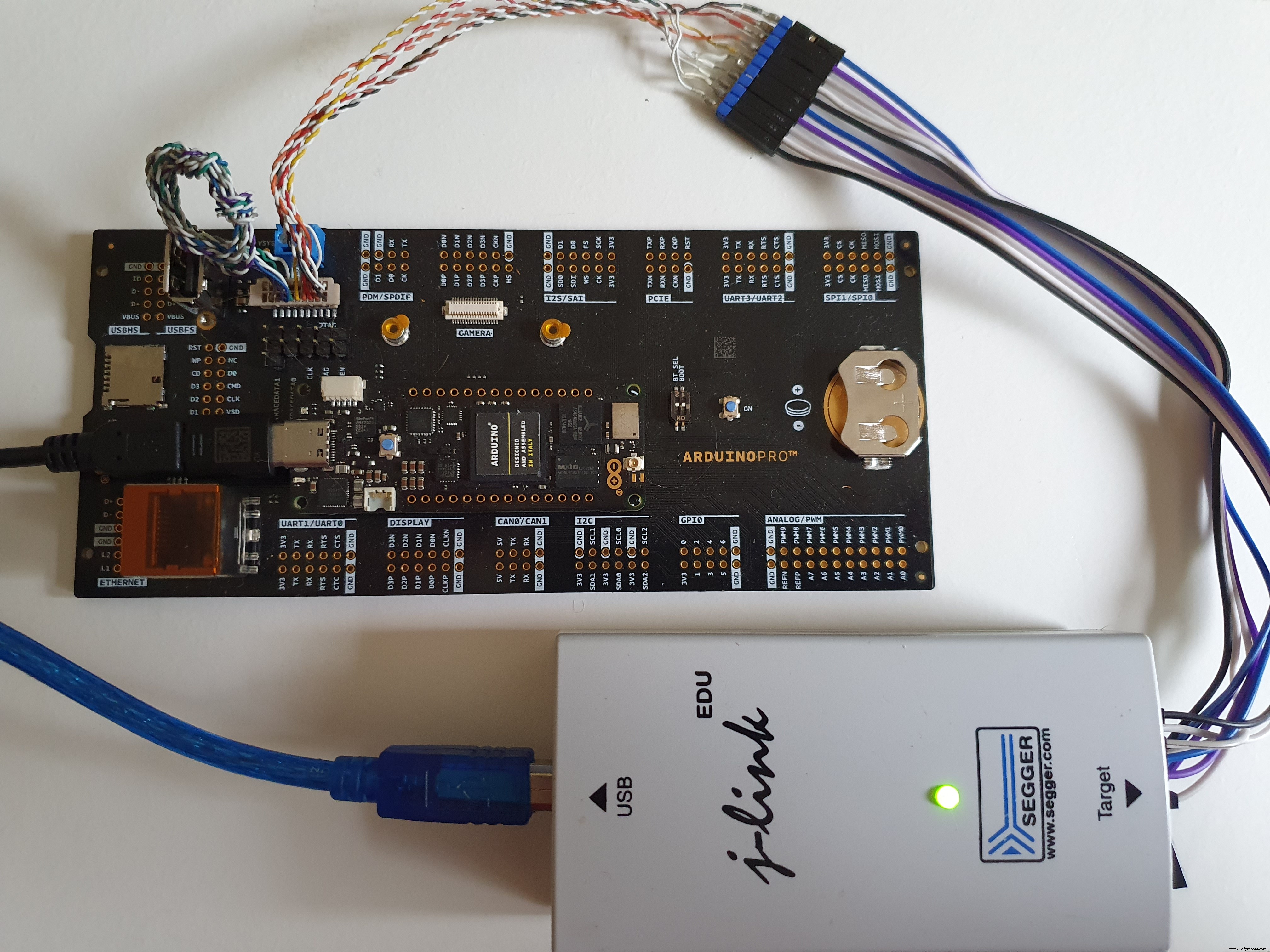Débogage du système bi-cœur Arduino Portenta H7 avec Segger J-Link