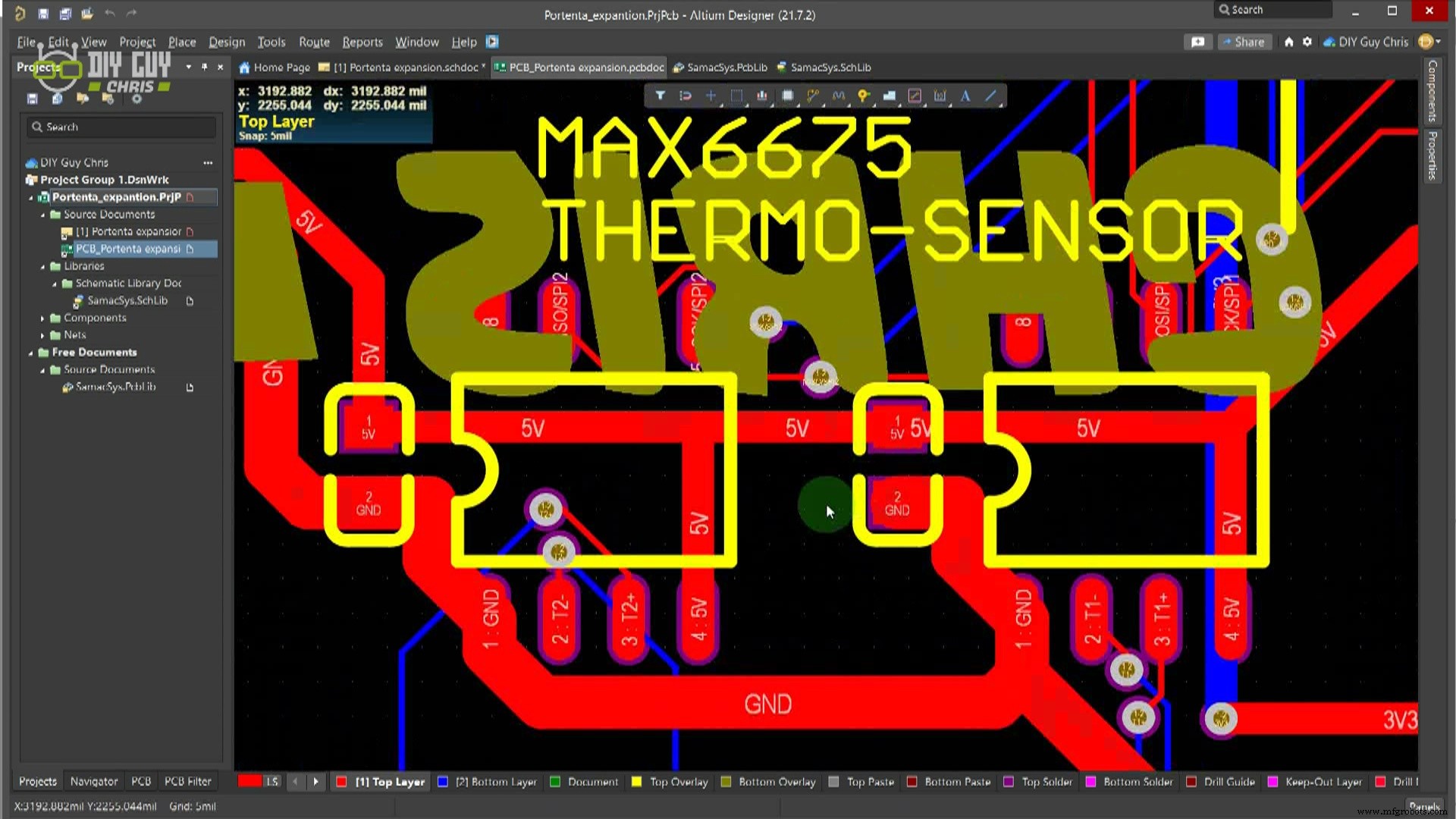 Intégration d un capteur thermocouple avec l Arduino Portenta H7 via le MAX6675