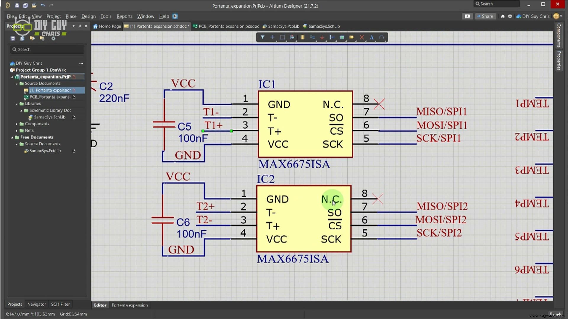 Intégration d un capteur thermocouple avec l Arduino Portenta H7 via le MAX6675