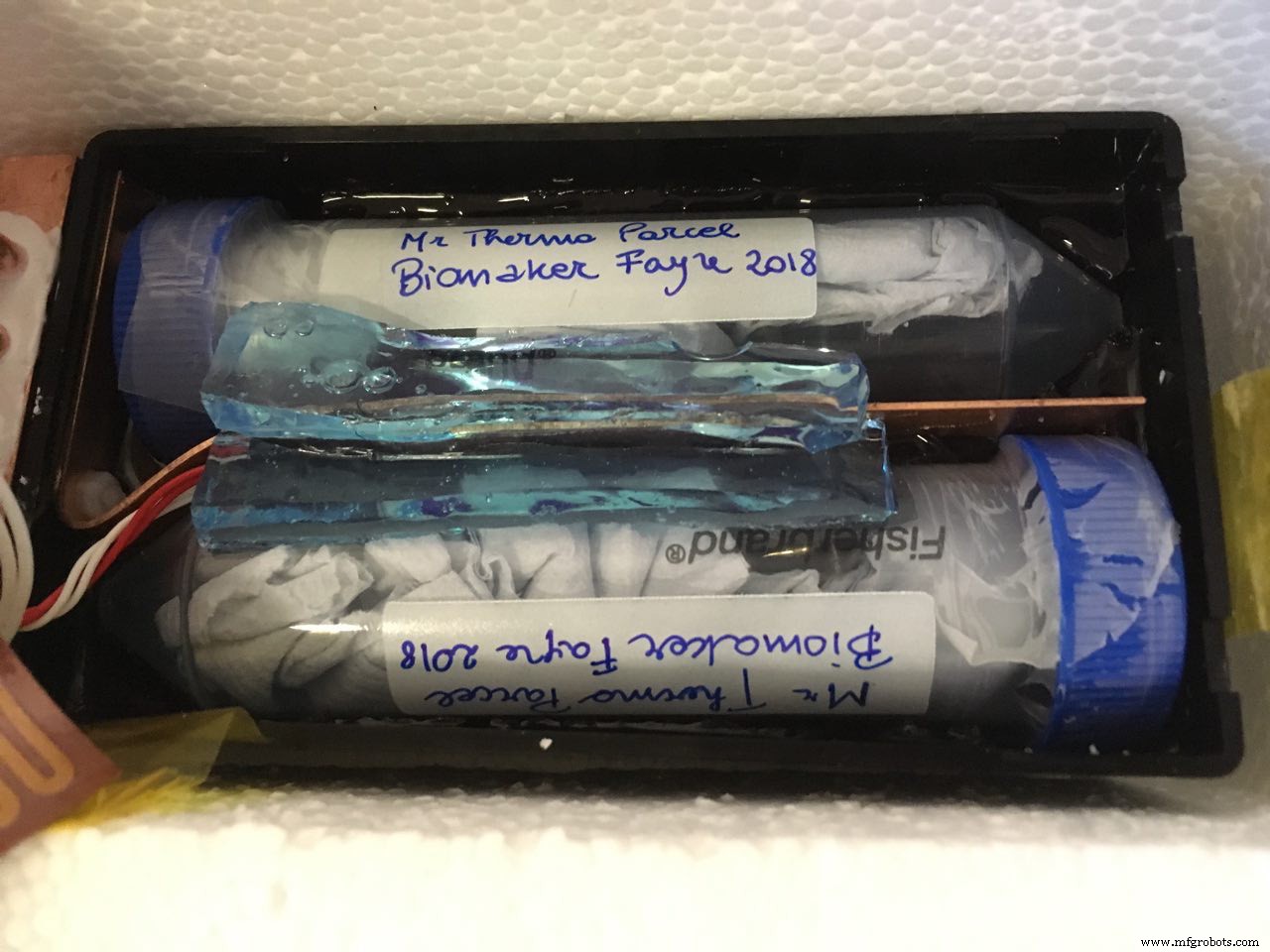Conteneur de transport d échantillons à température contrôlée avec capteur PT-100 et Arduino UNO