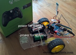 Contrôlez un rover Arduino avec Firmata et une manette Xbox One