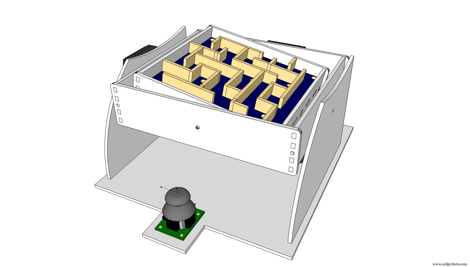 Labyrinthe à billes Arduino : jeu de plateau en carton motorisé