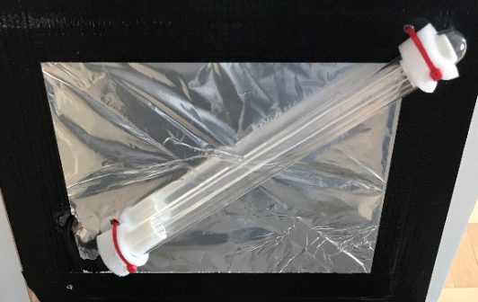 Dispositif de désinfection de masques UV-C et chaleur piloté par Arduino