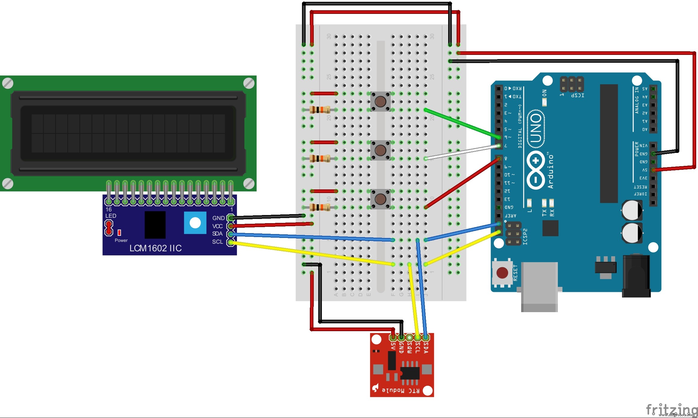 Construire une horloge Arduino fiable avec date, heure et affichage LCD
