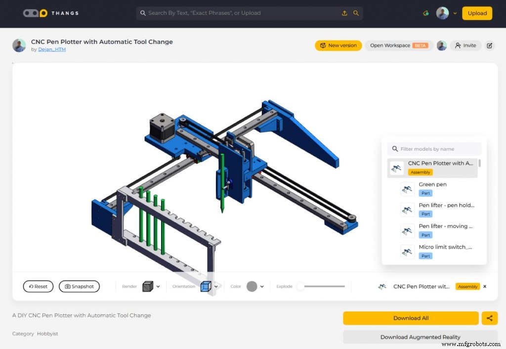 Construire votre propre traceur CNC à changement d outil automatique – Tutoriel Machine à Dessiner DIY