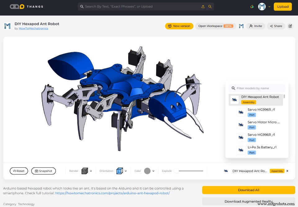Construire un robot hexapode Arduino (Fourmi) : guide étape par étape
