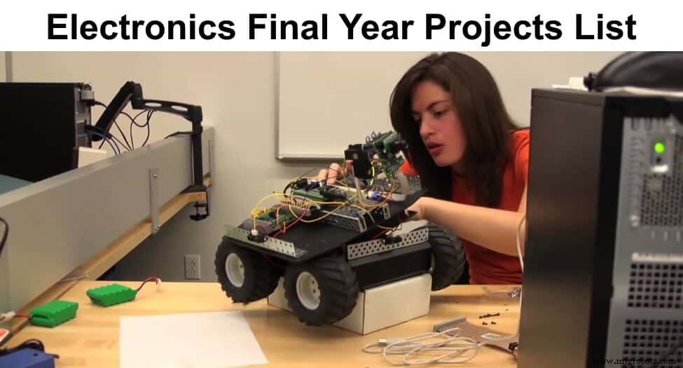 Top 30 idées de projets électroniques de fin d études pour étudiants en ingénierie