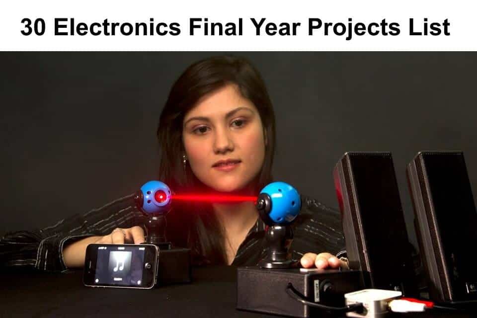 Top 30 idées de projets électroniques de fin d études pour étudiants en ingénierie
