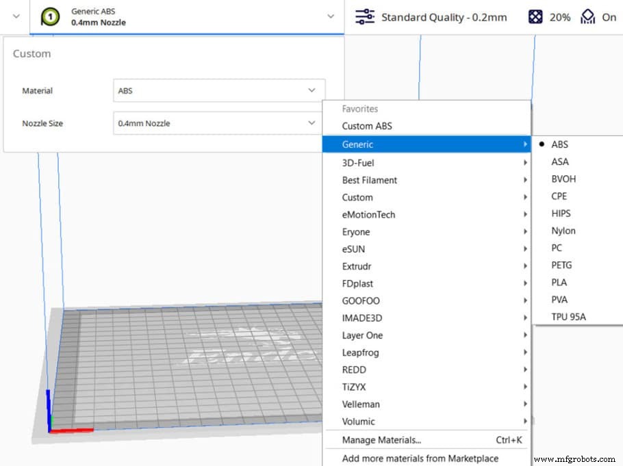 Paramètres et profils d impression ABS Cura : Optimisés pour chaque imprimante 3D