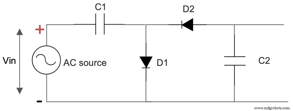 Doubleur de tension : Alternative légère et économique aux circuits transformateur-redresseur