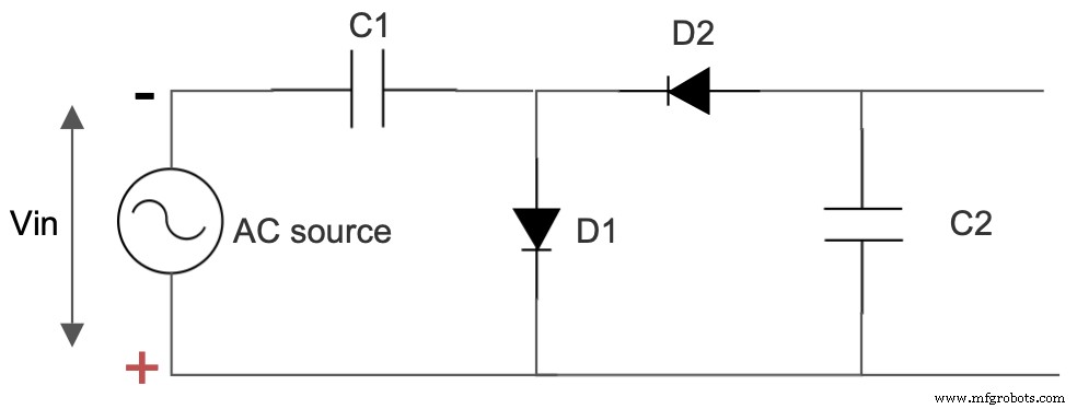 Doubleur de tension : Alternative légère et économique aux circuits transformateur-redresseur
