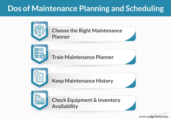 Maîtriser la planification et l ordonnancement de maintenance : les bonnes et mauvaises pratiques pour réussir