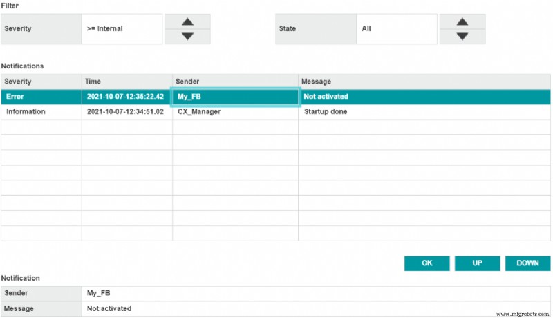 Bibliothèque CXMM Message Management : Messagerie HMI efficace pour applications IEC-61131 PLC