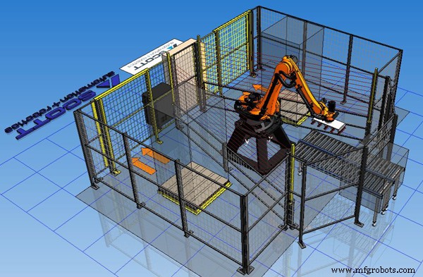 Logiciel avancé de palettisation robotique : contrôle intelligent pour automatisation efficace