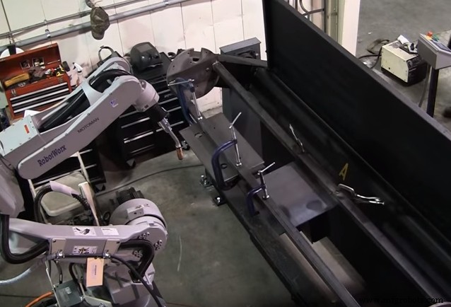 Efficacité Lean Manufacturing boostée par cellule soudage Motoman ArcWorld V6000