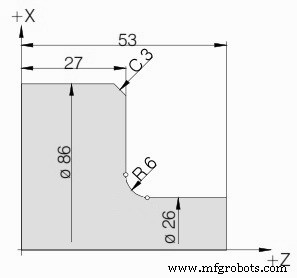 Programmation CNC : Chanfrein & rayon avec G-code G01