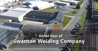Découvrez Swanton Welding : Une visite aérienne de notre excellence en fabrication métallique
